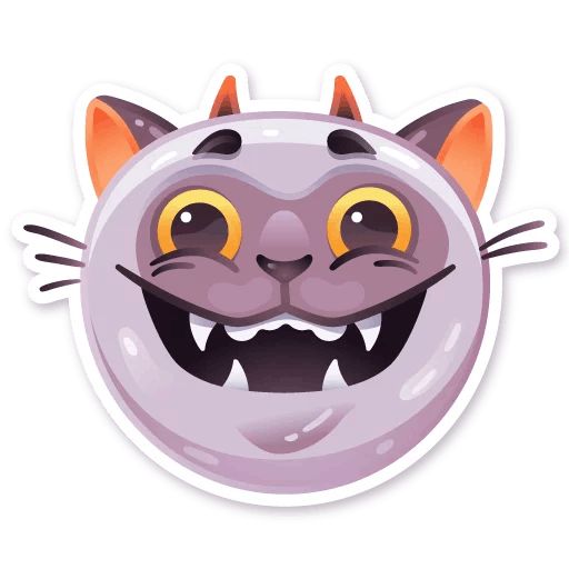 Sticker «Hell cat-3»