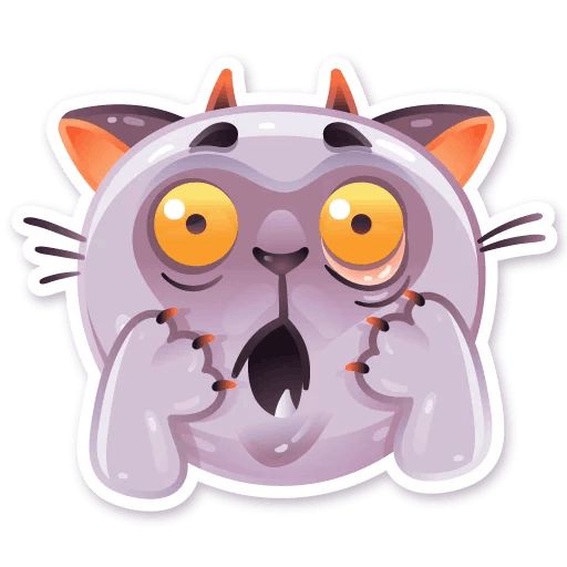 Sticker «Hell cat-8»
