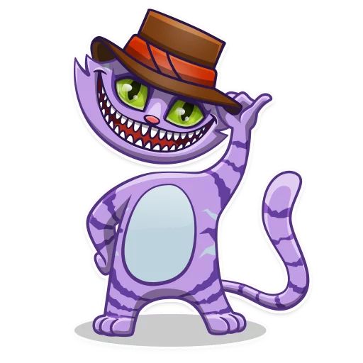 Sticker «Cheshire Cat-5»