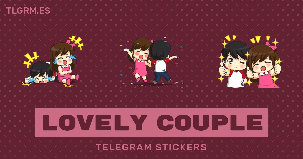 Pack De Stickers Animados Para Telegram Lovely Couple