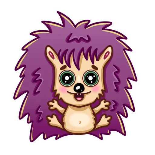 Sticker «Hedgehog-7»