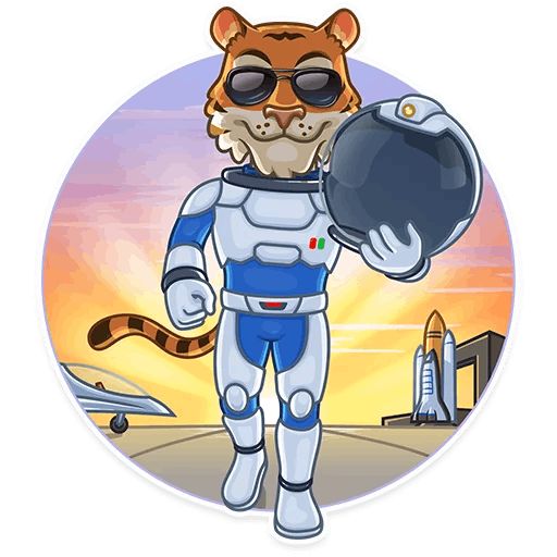 Sticker «Cosmic Tiger-11»