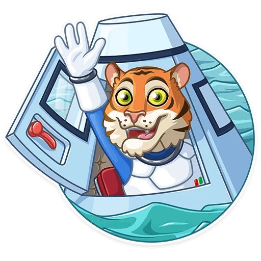 Sticker «Cosmic Tiger-5»