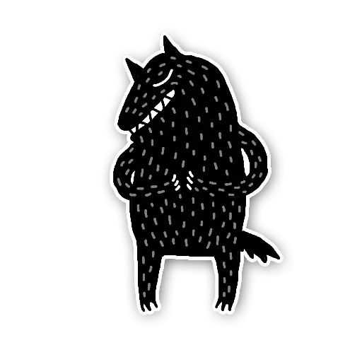 Sticker «Wolf-6»