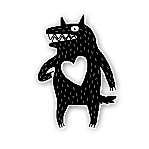 Sticker «Wolf-8»