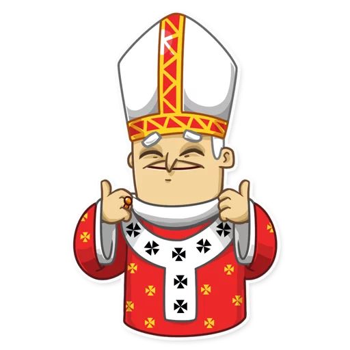 Sticker «Pope-3»