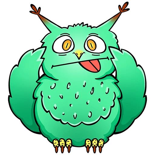 Sticker «Owl Bubo-2»