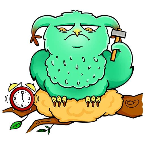 Sticker «Owl Bubo-7»
