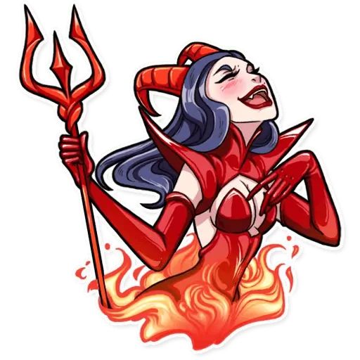 Sticker «Miss Devil-1»
