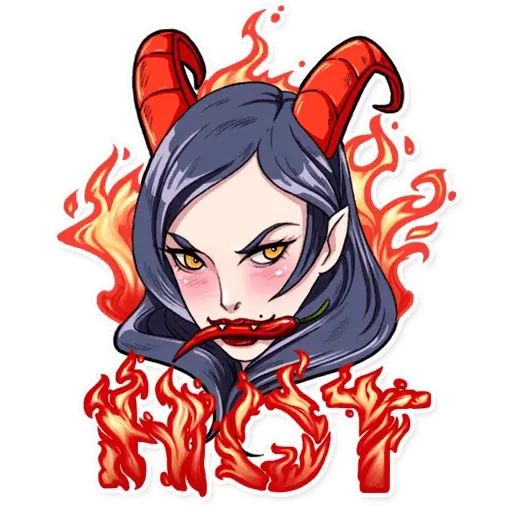 Sticker «Miss Devil-10»