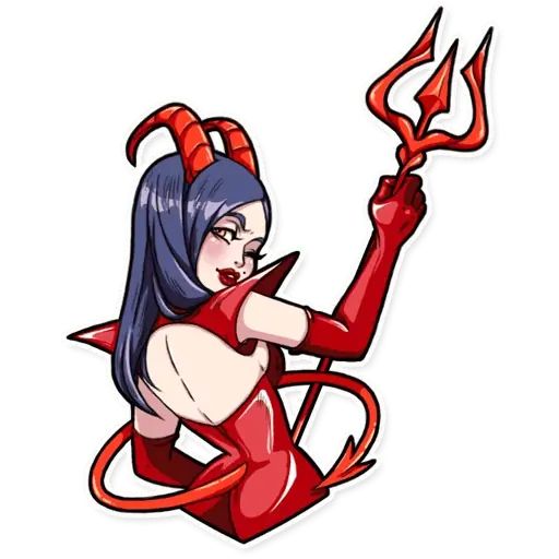 Sticker «Miss Devil-6»