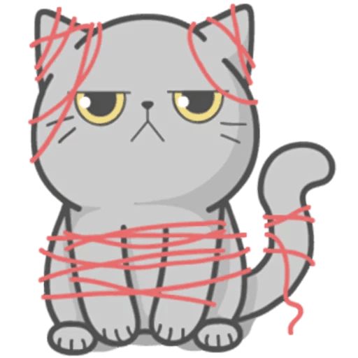 Sticker «Cat Fullmoon-12»