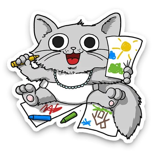 Sticker «Kid Cat-7»
