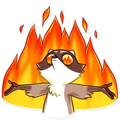 Sticker «Bandit Raccoon-11»