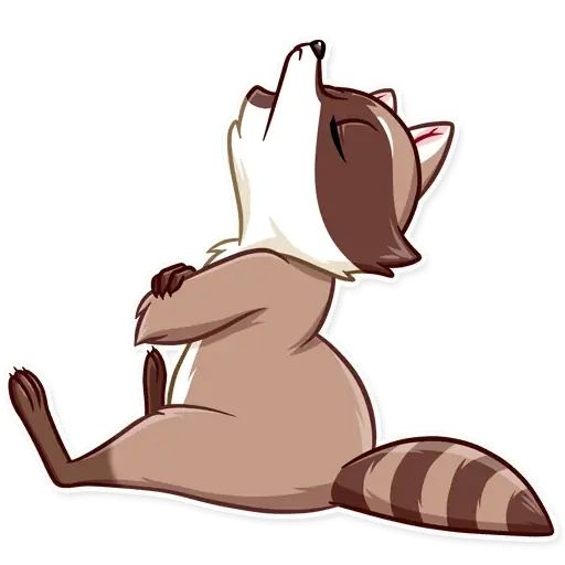 Sticker «Bandit Raccoon-12»