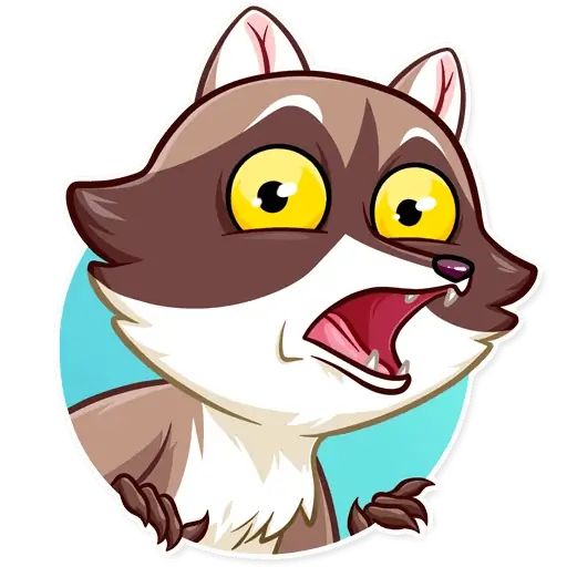 Sticker «Bandit Raccoon-4»