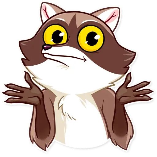 Sticker «Bandit Raccoon-7»