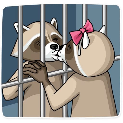 Sticker «Criminal Raccoon-2»