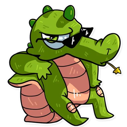 Sticker «Harold the Alligator-2»