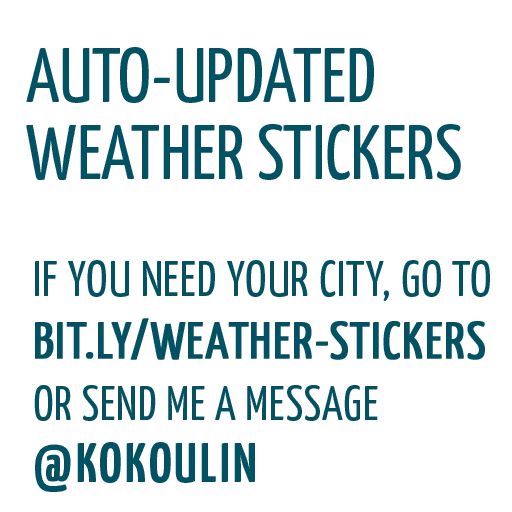 Sticker «Auto-update weather stickers-1»