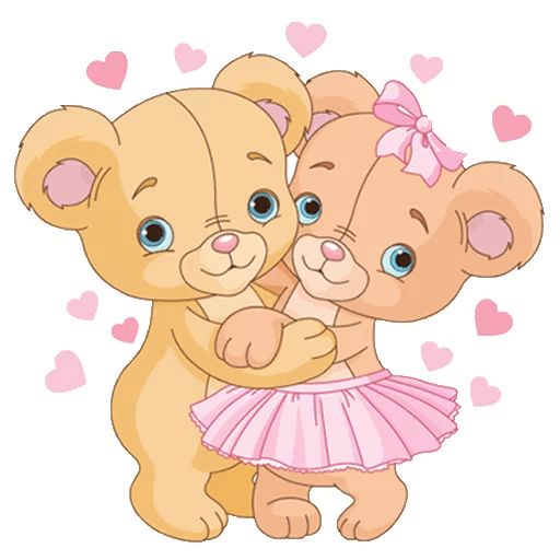 Sticker «Cute bears-3»