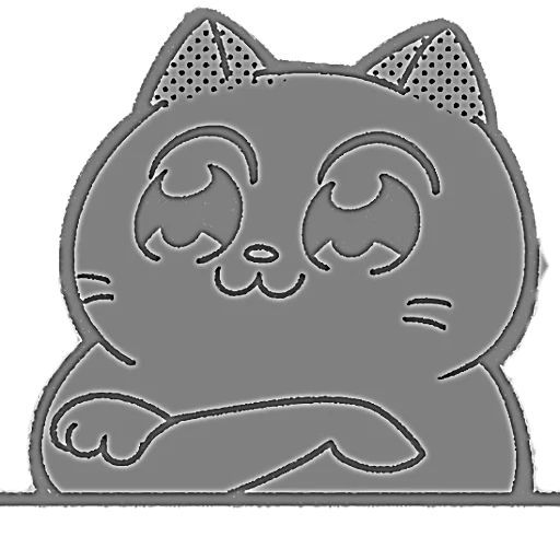 Sticker «Catting cat-3»