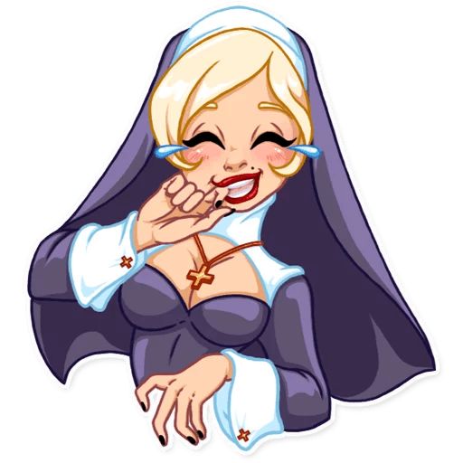 Sticker «Naughty Nun-1»