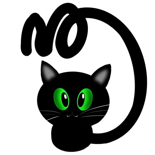 Sticker «Black Cat-10»