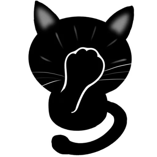 Sticker «Black Cat-3»
