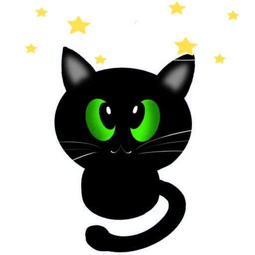 Sticker «Black Cat-7»