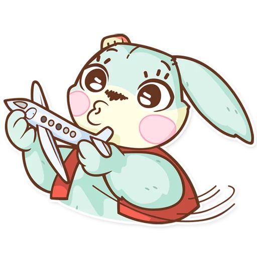 Sticker «Plush Baby Bunny-12»