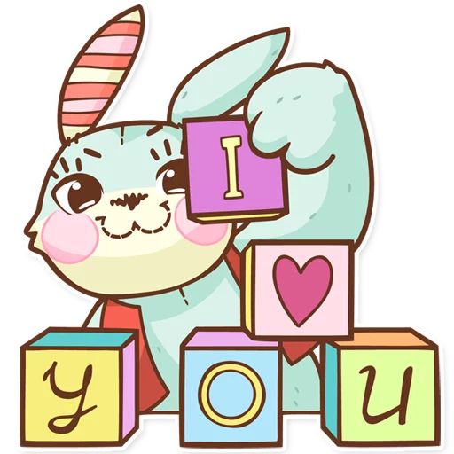 Sticker «Plush Baby Bunny-6»