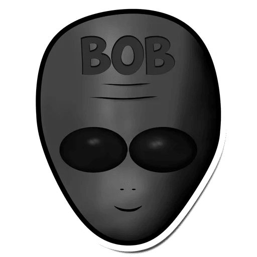 Sticker «Alien named Bob-1»