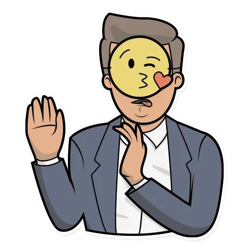 Sticker «Emoji Man-12»