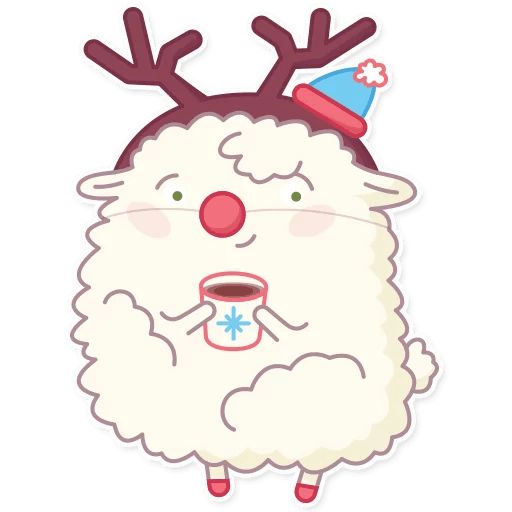Sticker «Cute Sheep-1»