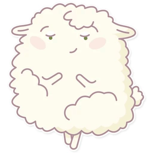 Sticker «Cute Sheep-11»