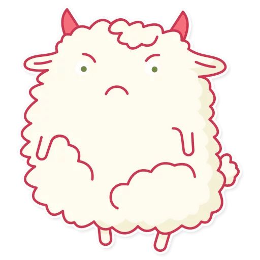 Sticker «Cute Sheep-5»
