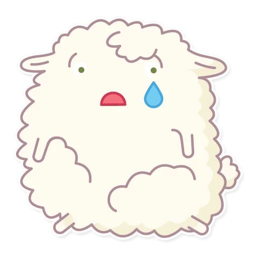 Sticker «Cute Sheep-6»
