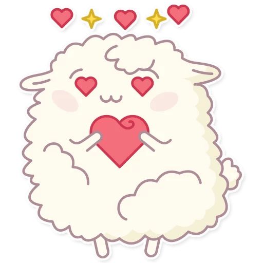 Sticker «Cute Sheep-8»