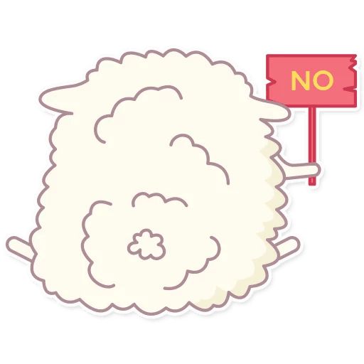 Sticker «Cute Sheep-9»