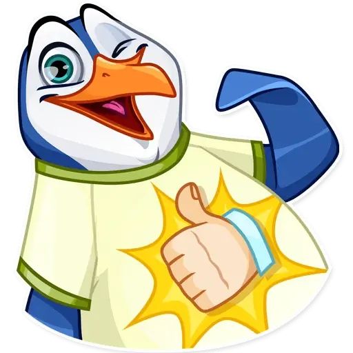 Sticker «Penguin Kevin-4»