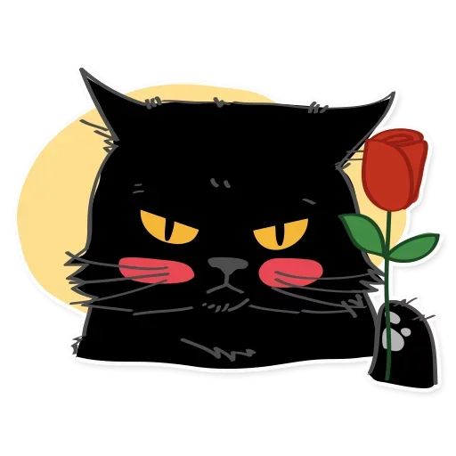 Sticker «Black Cat-1»