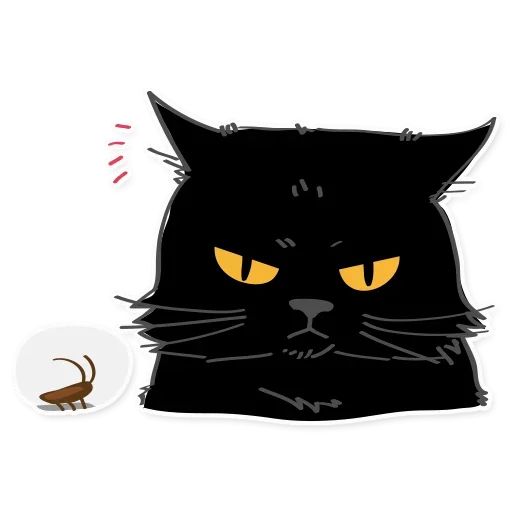 Sticker «Black Cat-2»