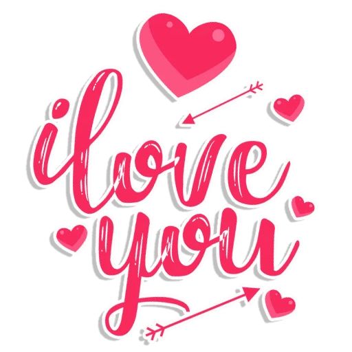 Sticker «Love you-12»