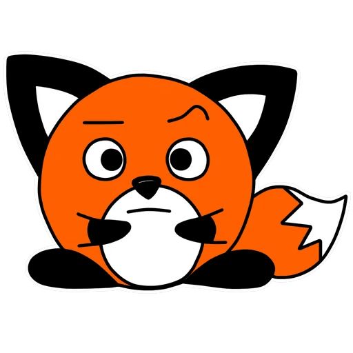 Sticker «Spherical fox-1»