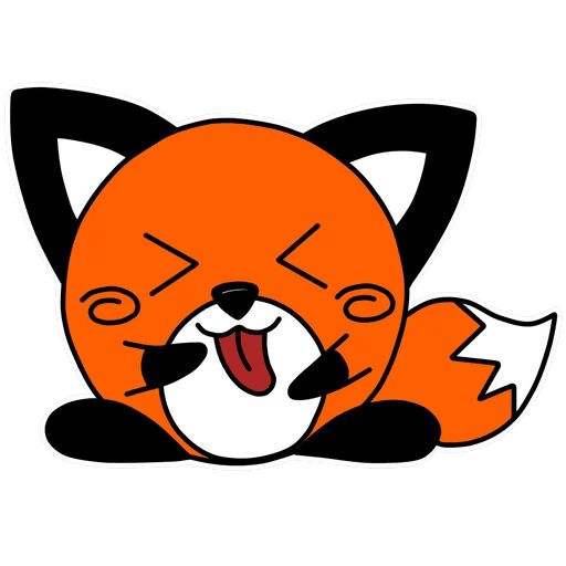 Sticker «Spherical fox-10»