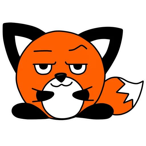 Sticker «Spherical fox-7»