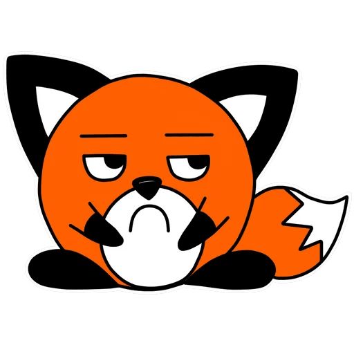 Sticker «Spherical fox-8»