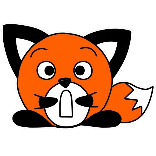 Sticker «Spherical fox-9»