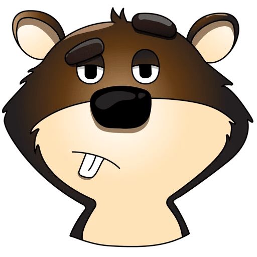 Sticker «Mr. Beaver-1»